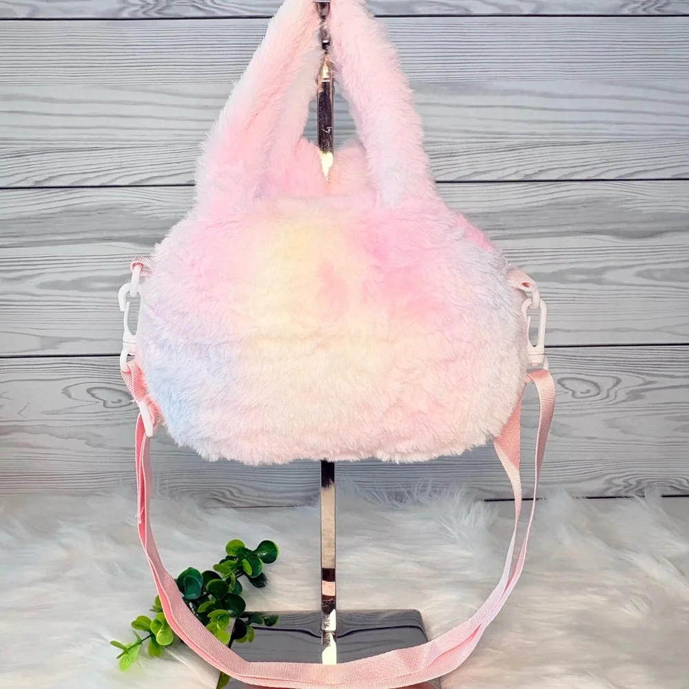 Cute Pastel Labubu Plush‎ Crossbody Bag